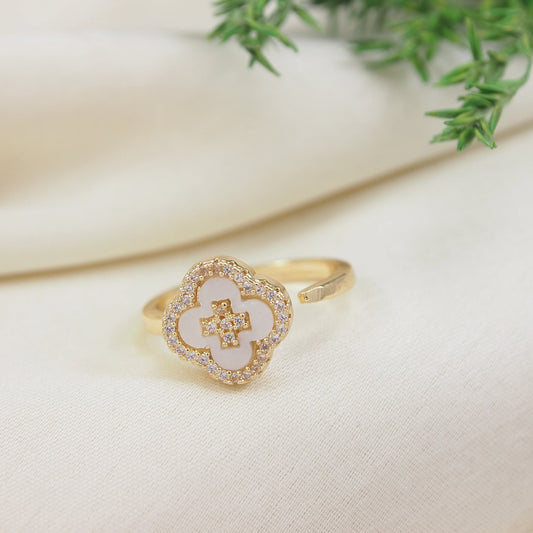 Saheli Gold Adjustable Finger Ring