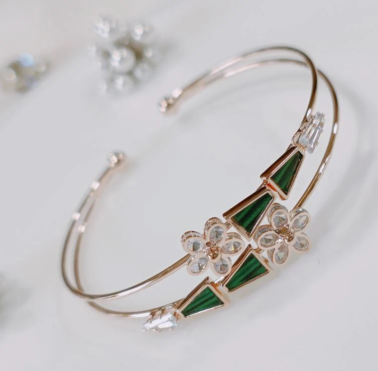 Saheli Silver/Gold/Rose Gold Plated Fancy kada